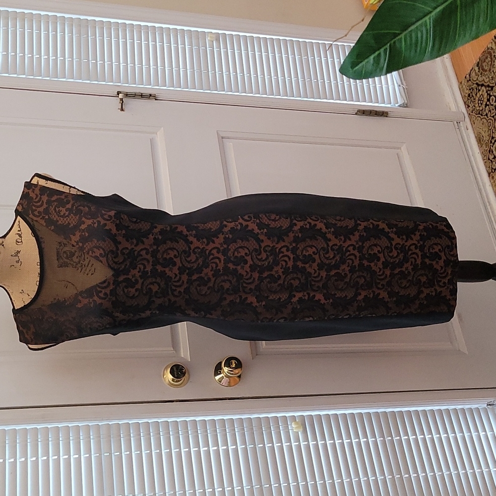 SOLD-- Maggy London Black Sheath Dress